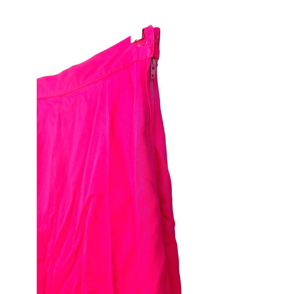 Vintage Angle Ortiz Solid‎ Hot Pink Barbiecore Maxi Ruffle Mermaid Skirt - Picture 9 of 13